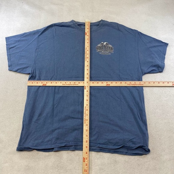 Bike Week Ocean City Maryland Graphic Tee Thrifted Vintage Style Size 2XL - Picture 5 of 11